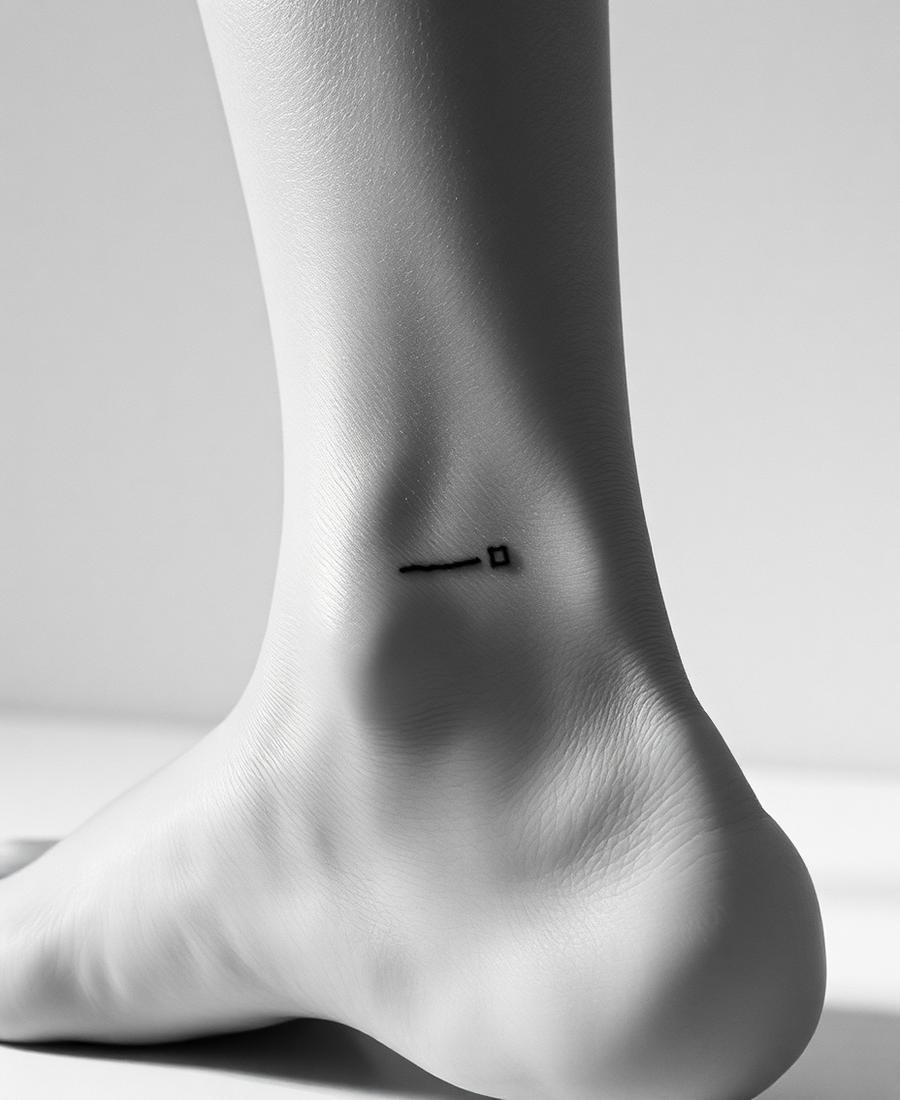 Customer wearing an INKORA semi-permanent tattoo